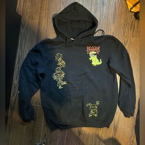 Nickelodeon Black Hoodie with Orange Logo